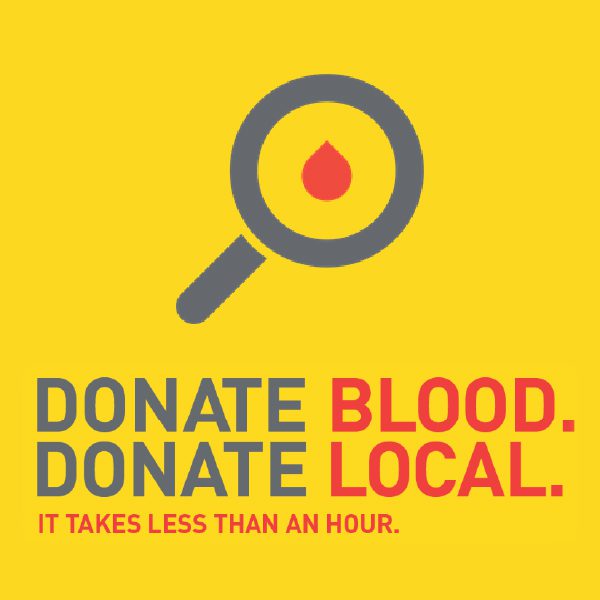 Donate Blood. Donate Local.